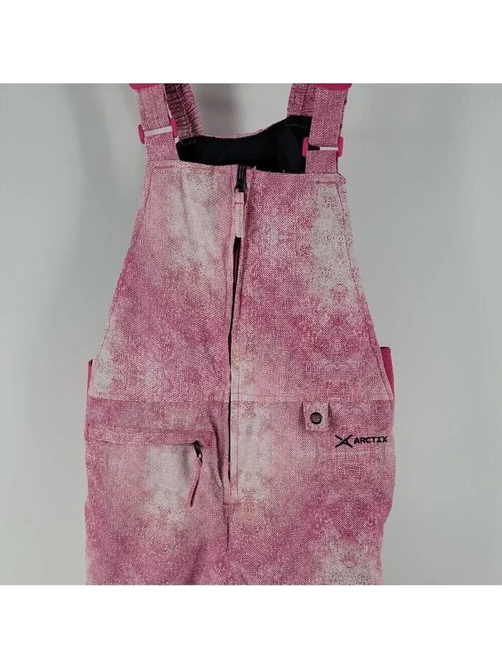 Arctix Youth Ski Bib Overalls Pink Insulated Snow Pants Girls L